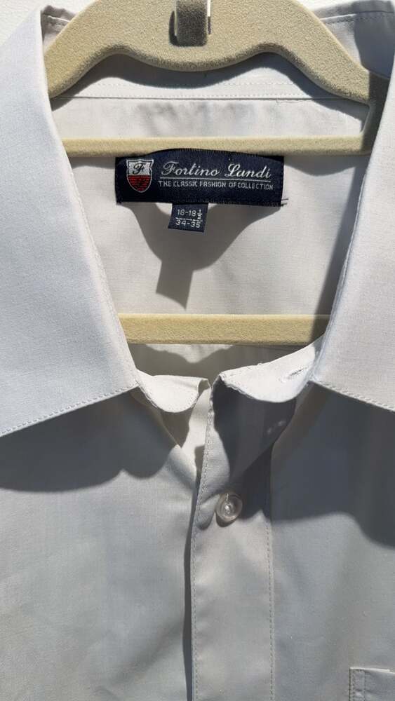 Mens collaredshirt by Fortino Landi 18-18.5/34-35
